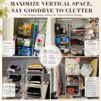 X-cosrack 3-Tier Hanging Closet Organizer, Laundry Room Organization | Space - Image 6