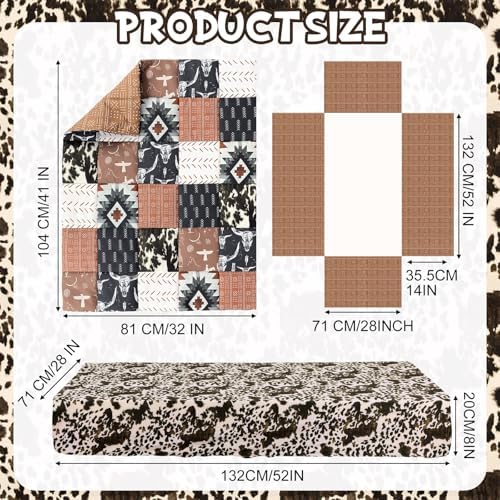 Hahafelt 3 Piece Patchwork Western Crib Bedding Set - Image 2