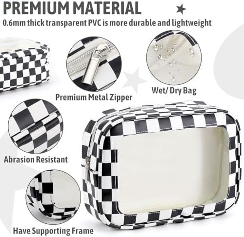 YOPCDJ 5PCS Diaper Bag Organizer Pouch Set, TSA Approved Toiletry Bag，Clear - Image 4