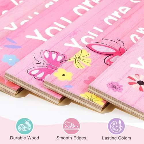Girls Room Decor Colorful Inspirational Wall Plaque Set - Image 6