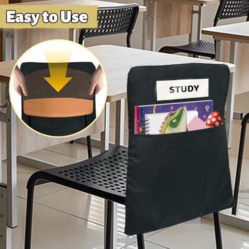 24 Pack Chair Pockets for Classrooms, 16 x 19 inch Pocket Chart Back of Chair - Image 7