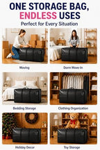 Extra Large Storage Bags, Jumbo Moving Tent Storage Bags, Foldable Big Blue XXL - Image 6