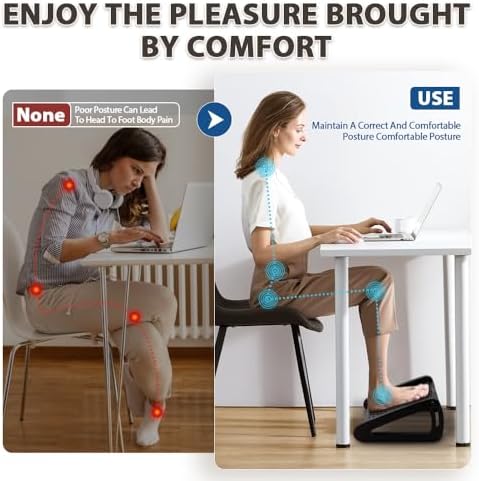 CasaZenith Foot Rest, Six Heights Adjustable Foot Rest Under Desk at Work - Image 5