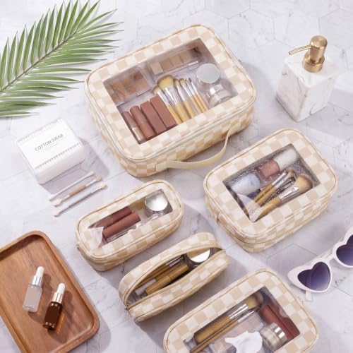 Thinkday 5 Pcs Diaper Bag Organizer Pouch Set Clear Makeup Bag - Image 4