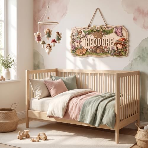 Custom Fairy Nursery Name Sign - Image 3