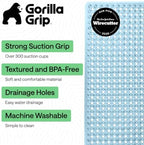 GORILLA GRIP Bath Tub Shower Mat, Bathtub Floor Liner, 35x16 Clear Blue - Image 2