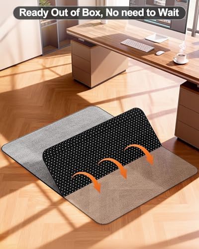 Blvornl Corduroy Office Chair Mat - Image 2