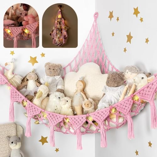 TIDYTEDS Stuffed Animal Hammock Corner | Sturdy Handcrafted Stuffed Animal Net by TIDYTEDS