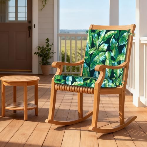 DYTXIII Outdoor High Back Chair Cushions Set of 2, 44x20 in Water Repellent - Image 2