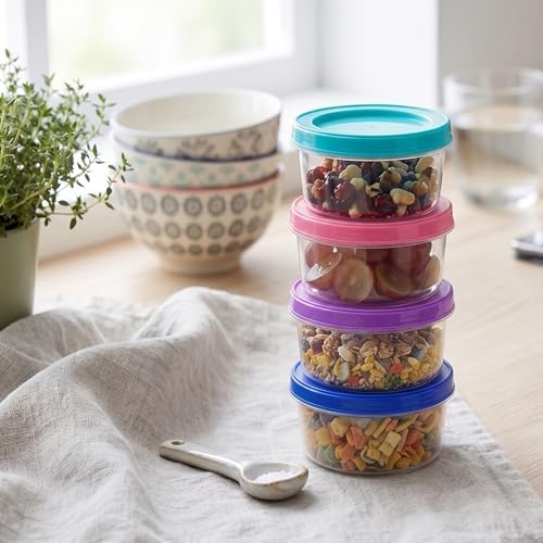 DecorRack 7 oz Food Storage Containers, Screw Lids - Image 5