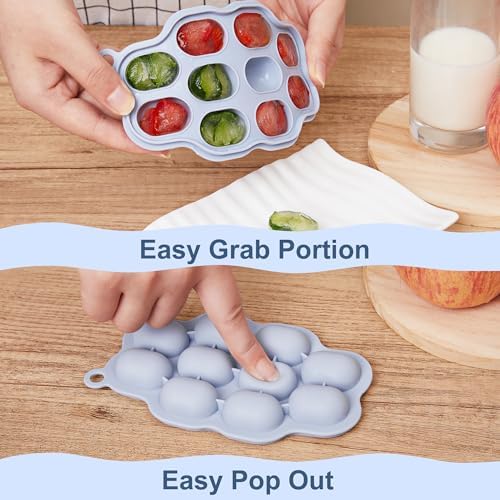 Silicone Nibble Freezer Tray, Kingkam Baby Breastmilk Popsicle Molds, Baby - Image 4