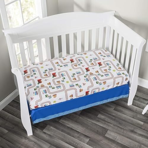 EVERYDAY KIDS 4 Piece Boys Crib Bedding Set - Image 5