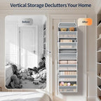 Yecaye Over Door Organizer, 60 lbs Load Capacity, Metal Hanging Storage - Image 7