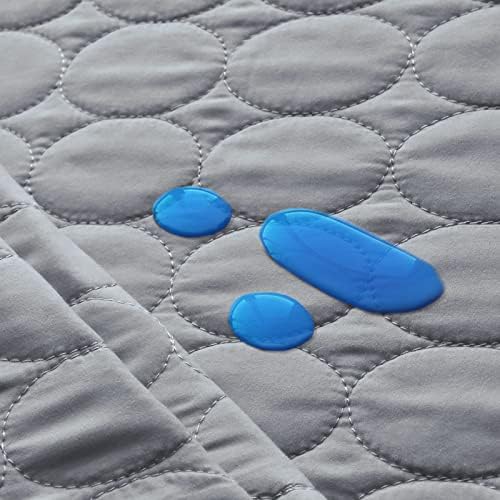 Pack and Play Sheets Fitted Quilted Waterproof Protector, 2 Pack Pad Covers - Image 4