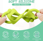 Aolso Silicone Baby Bottle Handles, Easy Grip Handles to Hold Baby Bottle - Image 3