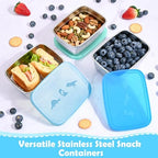 Tanjiae 3-Pack Stainless Steel Snack Containers - Image 6