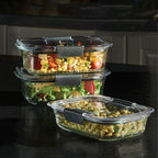 Rubbermaid Brilliance Glass Food Storage Containers, Leak-Proof - Image 2