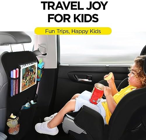lebogner Back Seat Cover for Kids + 6 Pocket Storage Organizer, 2 Pack X-Large - Image 2