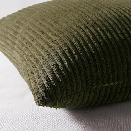 Topfinel Christmas Decorative Throw Pillow Covers Green Series, Winter Fluffy - Image 3