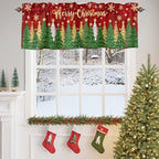 Vandarllin Christmas Kitchen Curtains Valances - Image 4