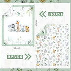 Hahafelt 3 Pcs Safari Animals Baby Crib Bedding Set - Image 3