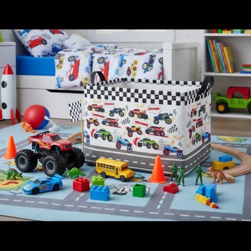 Rectangular Kids Basket Baby Girl Basket Fabric Storage Bin Organizer Box Room - Image 5