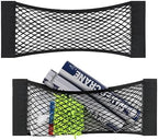 2 Packs Universal Mesh Cargo Net, Elastic Car Storage Net Pocket Bag by MOJIOO