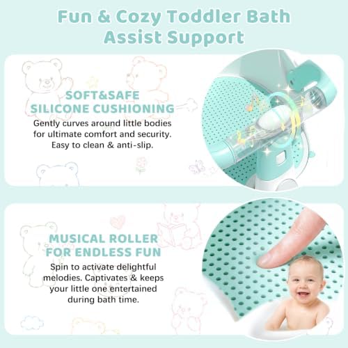 Baby Bath Seat for Babies 6 Months & up Non-Slip Toddler Bath Seats for Sitting - Image 5