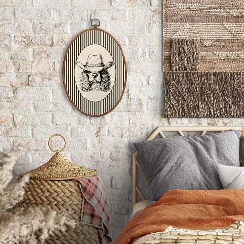 SONMYSULIL Vintage Western Cowboy Cocker Spaniel Wall Art Decor, Rustic Western - Image 4