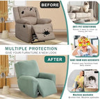 NILUOH Stretch Recliner Covers 4 Piece, Non-Slip Lazy Boy Chair Covers - Image 5