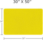 Yeaban Chenille Yellow Bathroom Rug 30"x50", Non-Slip Rubber Backing - Image 2