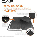 CAP Puzzle Exercise Mats | 1/2” Thick EVA Interlocking Foam Tiles - Image 3