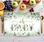 50 Pack Disposable Baby Shower Party Paper Placemats, 11x17 Inch Oh Baby - Image 3