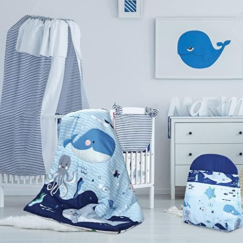 Rtteri 4 Pieces Baby Crib Bedding Set, Standard Nursery Size Soft - Image 2