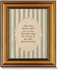 Vintage Gold Framed Nursery Canvas Wall Art Vintage Quote Nursery Wall Art by Unknown