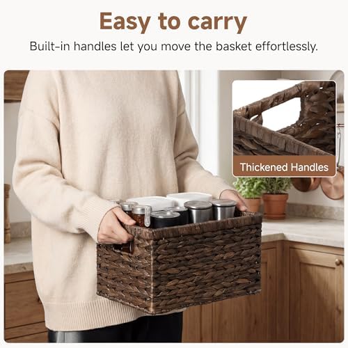StorageWorks Storage Baskets for Organizing, Hyacinth Storage Baskets - Image 3