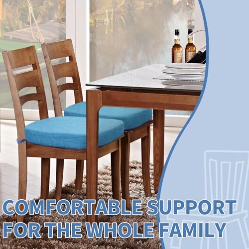 BUYUE Thickened 2.5" Friendly Woven Fabric Dining Chair Cushion, U-Shape High - Image 3