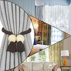 Magnetic Curtain Tiebacks Decorative Tie Back Drapes Holdbacks Nieffeiy - Image 6