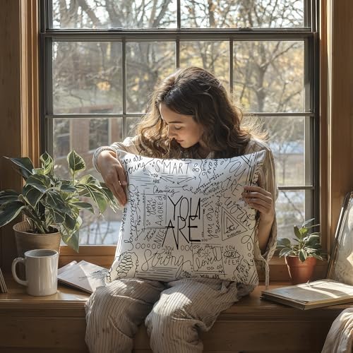 Quote You are Throw Pillow Cover, Inspirational Quotes Positive Saying Quotes - Image 5