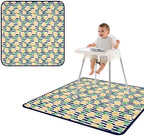 BapronBaby Pineapple Stripes Waterproof Splash Mat Catch All Floor Cover by BapronBaby