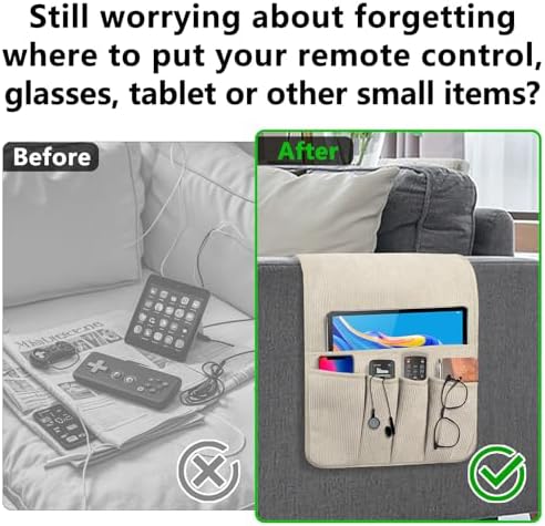 Remote Control Holder, Anti Slip Armchair Caddy Couch Caddy - Image 3