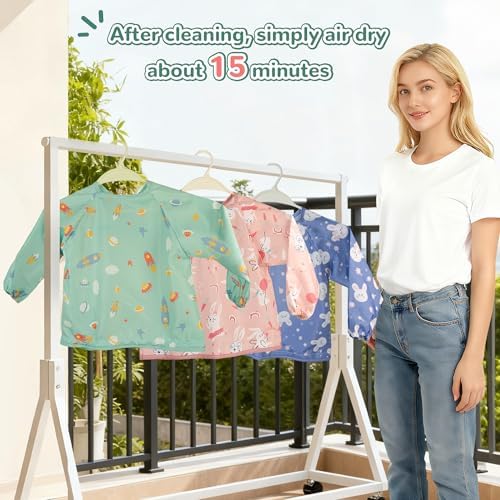 Food Catcher for Stokke Tripp Trapp High Chair, Coverall Baby Feeding Bib - Image 7