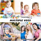 Wenqik 3 Pack Splat Mat for Under High Chair, 47x47 in Clear Plastic - Image 6