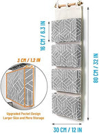 CROWNED 2Pcs Over Door Hanging Storage Bags Wall Mount Closet Organizer - Image 5