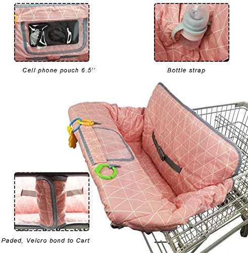 Shopping Cart Covers for Baby Girl, Cotton High Chair Cover, Toddler Grocery - Image 4