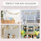 Orange Flower Garland Triangle Banners - Image 7