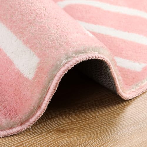 Topotdor Round ABC Area Rug, 96 Inch Soft Floor Carpet - Image 6
