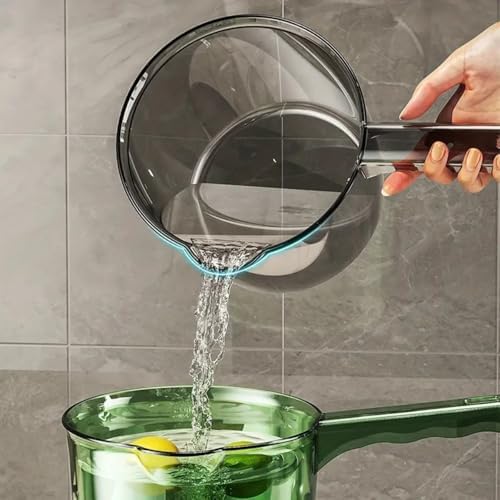 Transparent Water Scoops Plastic Water Ladle Long Handle Water Spoon Bath Ladle - Image 7