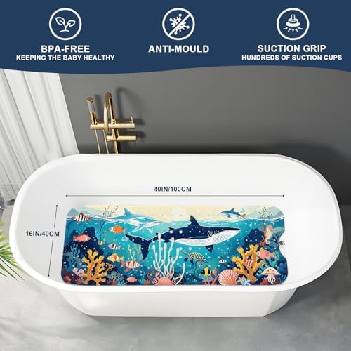 XIYUNTE Baby Bath Mat for Tub Non Slip Kids Bath Mat - Image 2
