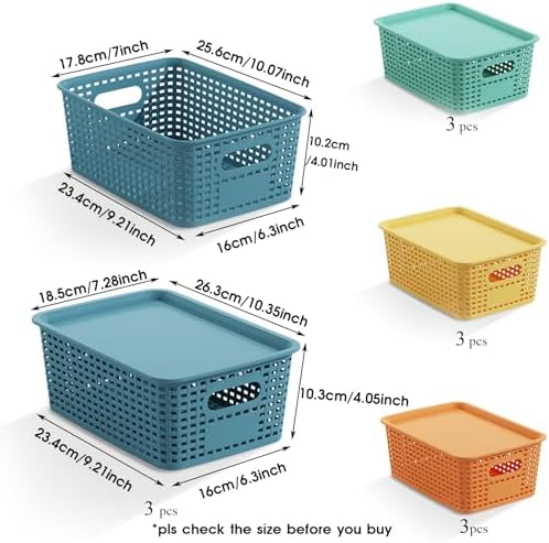 ORGIDOL Plastic Storage Basket - Image 7